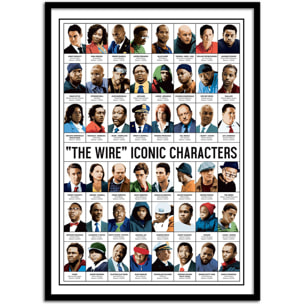 Affiche - The Wire Characters - Olivier Bourdereau