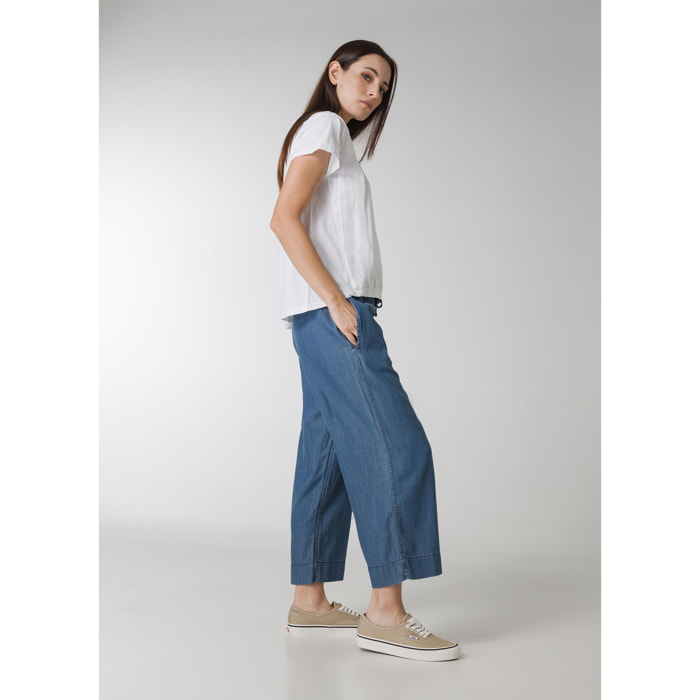 DEHA - Pantalone DENIM LYOCELL CROP PANTS in Lyocell per donna