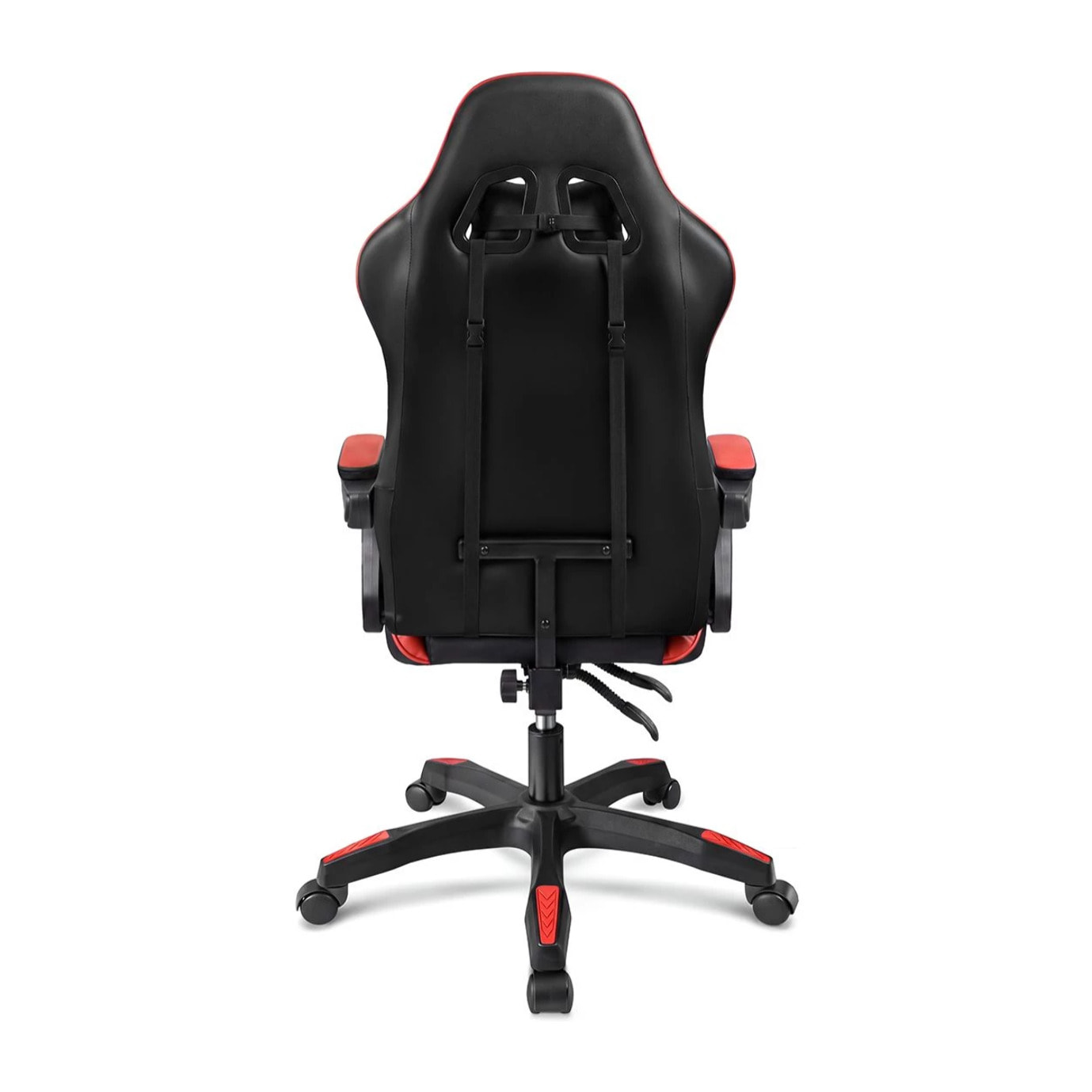 Silla gaming reclinable y con altura ajustable en negro y rojo 117-128 cm Viper Negro - Rojo