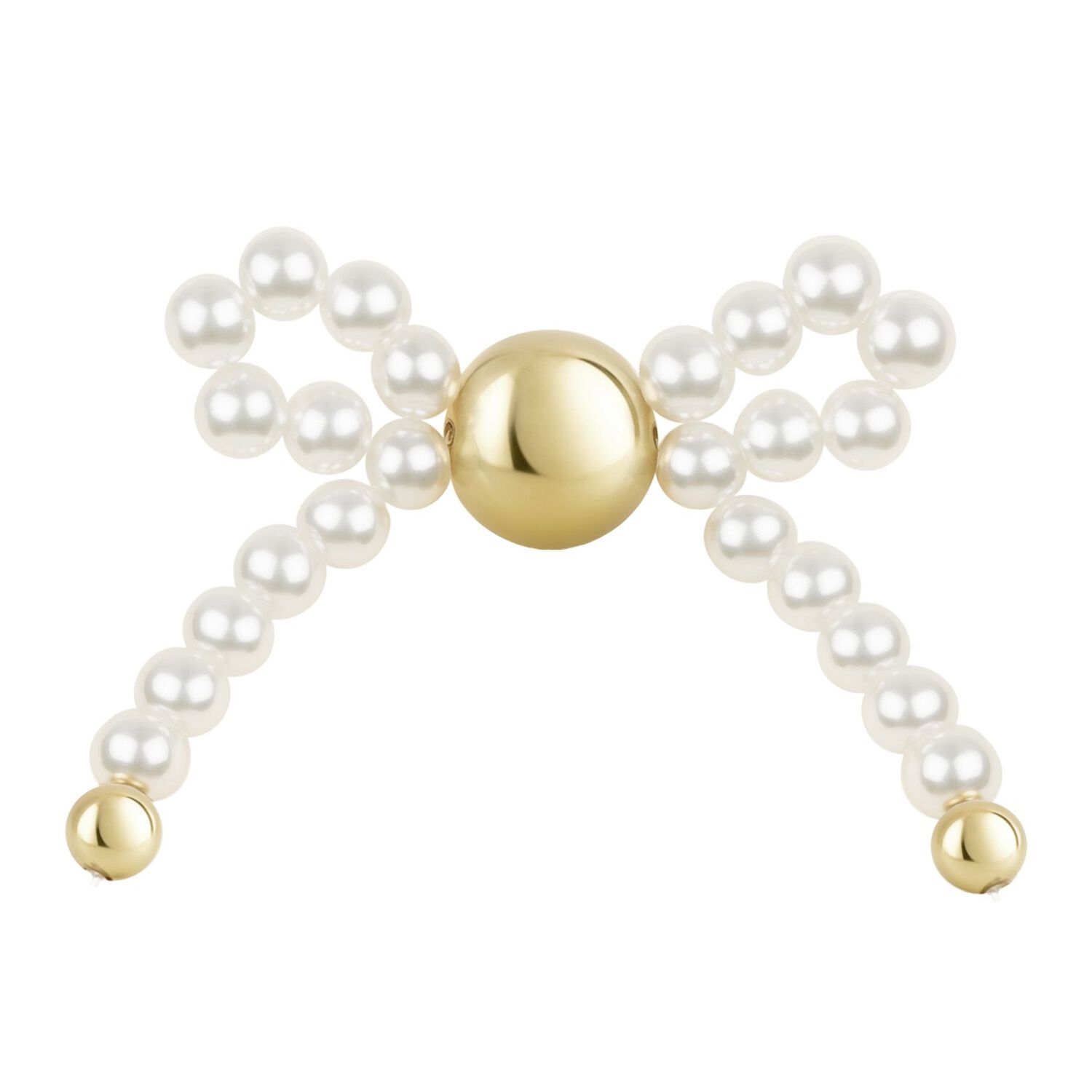 Myclaw Full of Charms - Pince à Cheveux Blanche Nacrée + 5 Charms