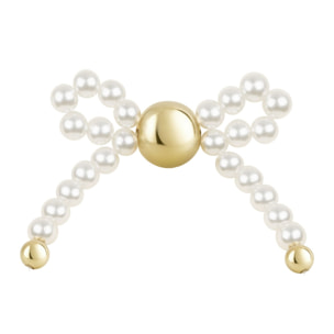 Myclaw Full of Charms - Pince à Cheveux Blanche Nacrée + 5 Charms