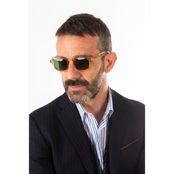Gafas de sol OCEAN HAMPTON - Champagne transparente brillante / Verde