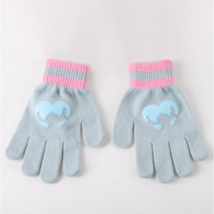 Conjunto gorro, guantes y tubo de cuello infantil "Peppa Pig"