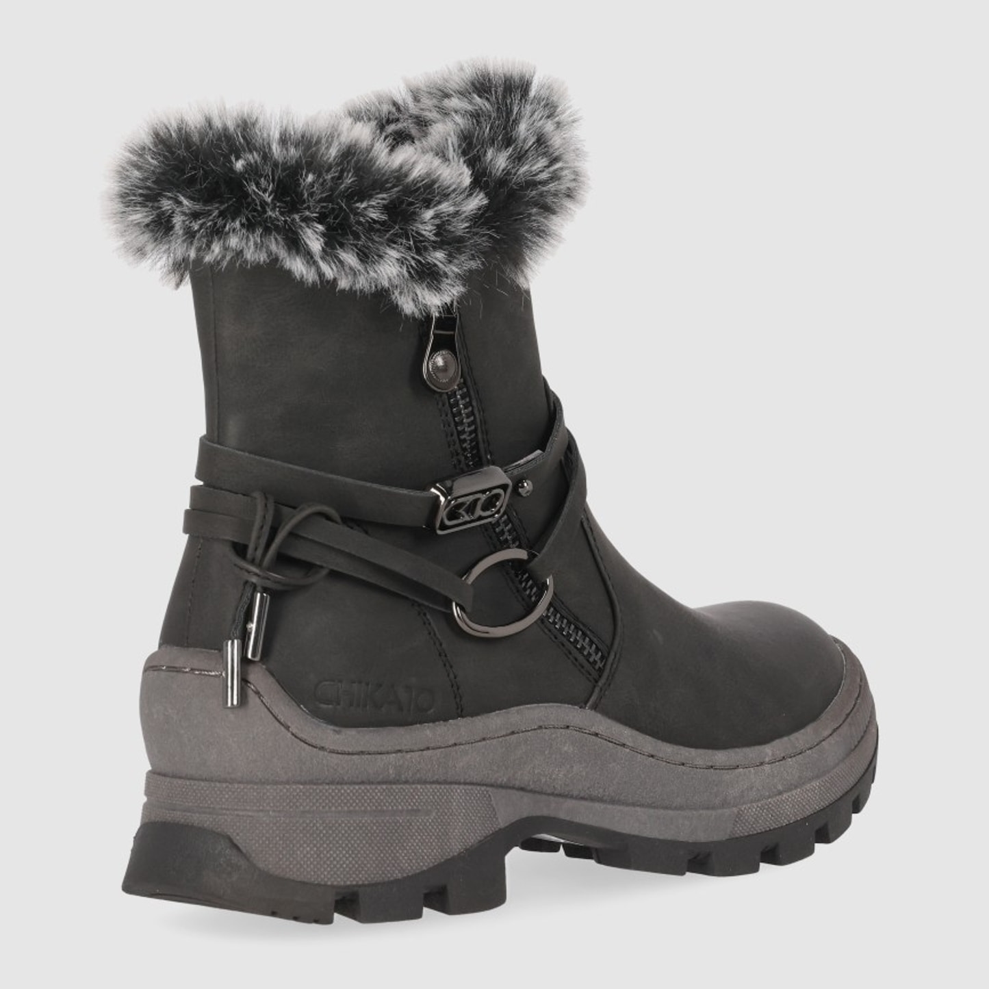 Botines - Negro - Tacón: Bajo