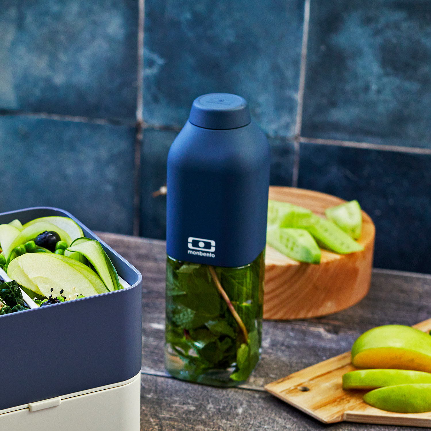 Bouteille réutilisable Positive M 500ml Bleu Infinity