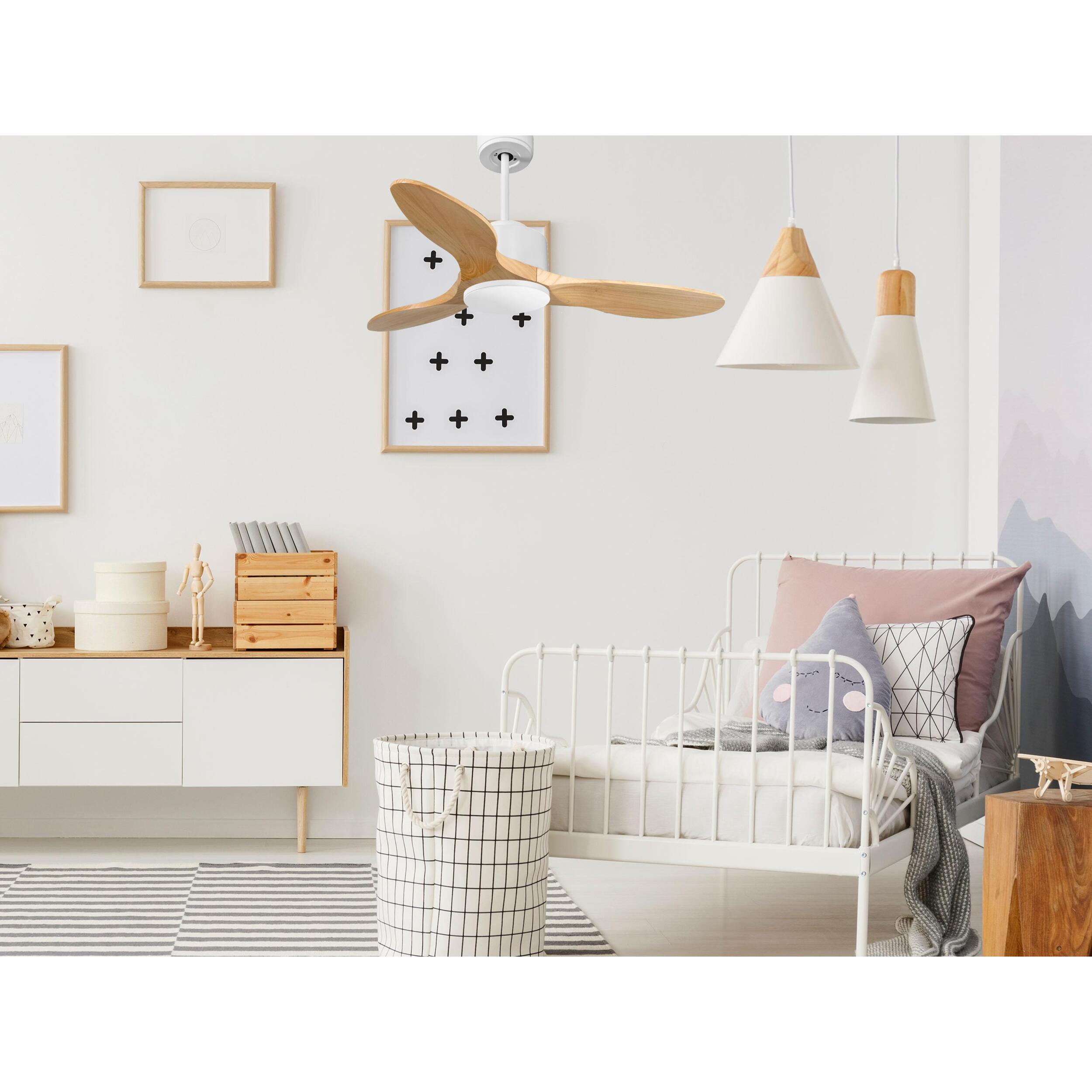 Ventilateur de plafond ø106 cm avec Wifi Réversible Hypersilence 40   W Blanc