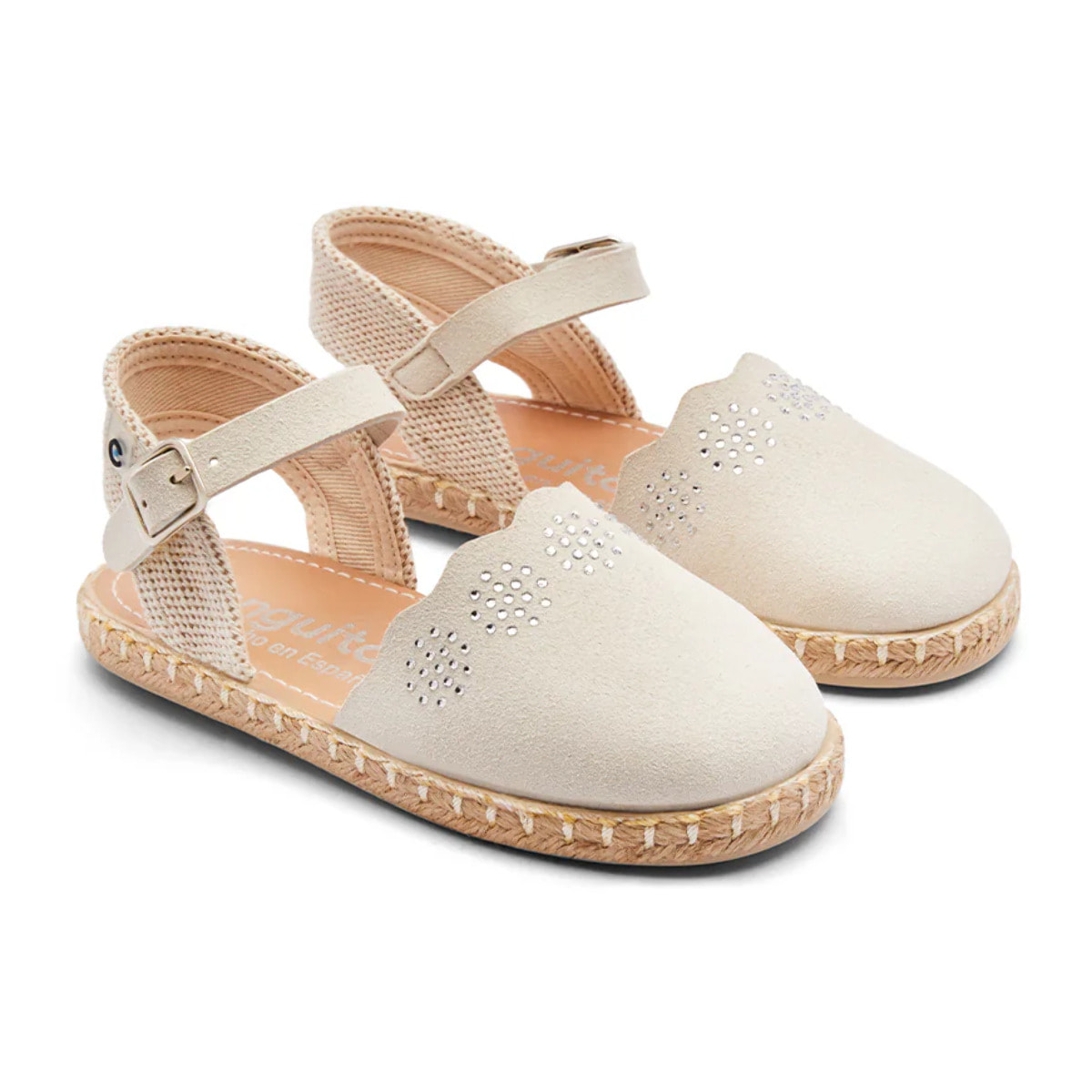 Alpargatas Niña Hebilla Beige