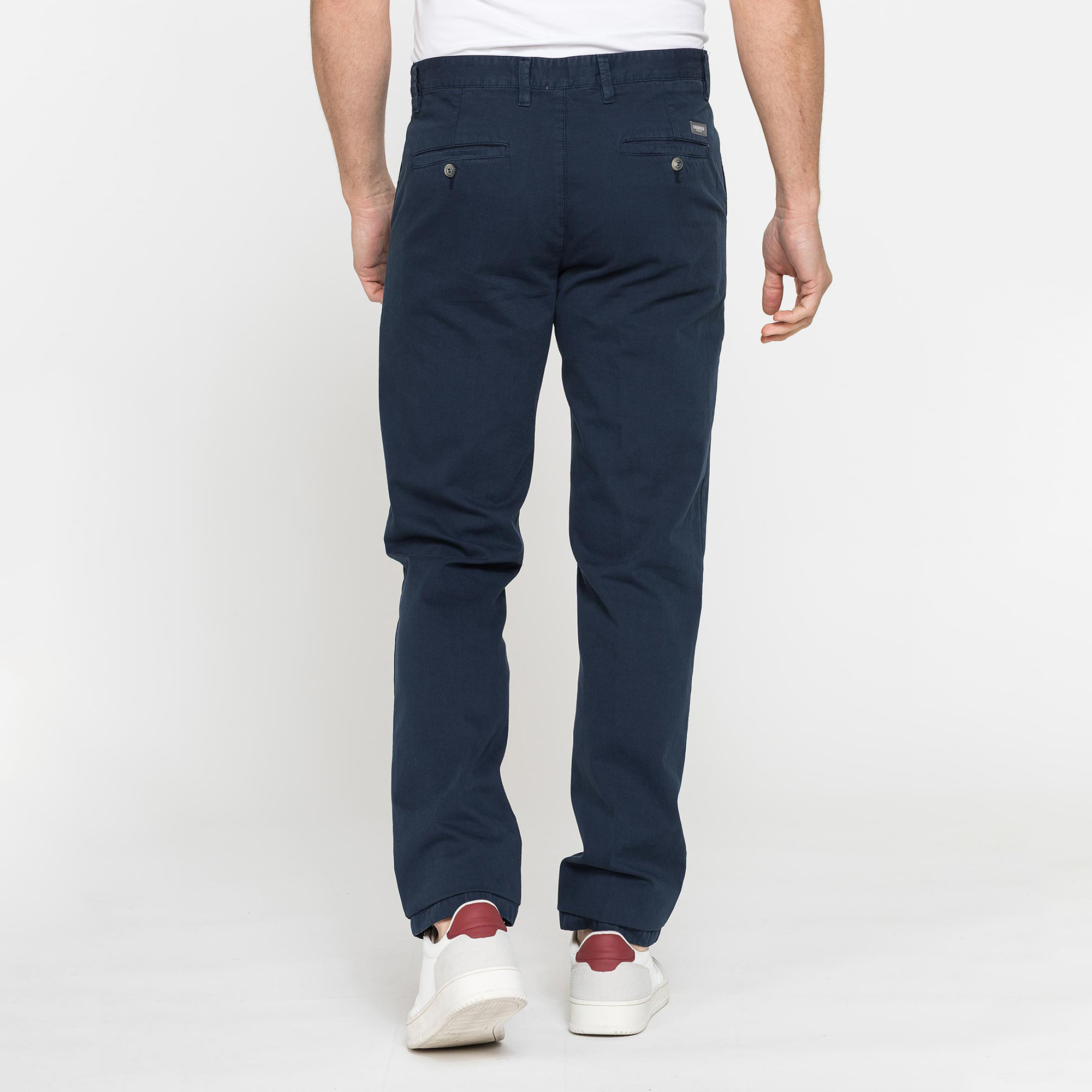 PANTALONE CHINO DA UOMO IN GABARDINA LEGGERA DI COTONE