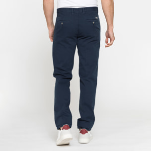 PANTALONE CHINO DA UOMO IN GABARDINA LEGGERA DI COTONE