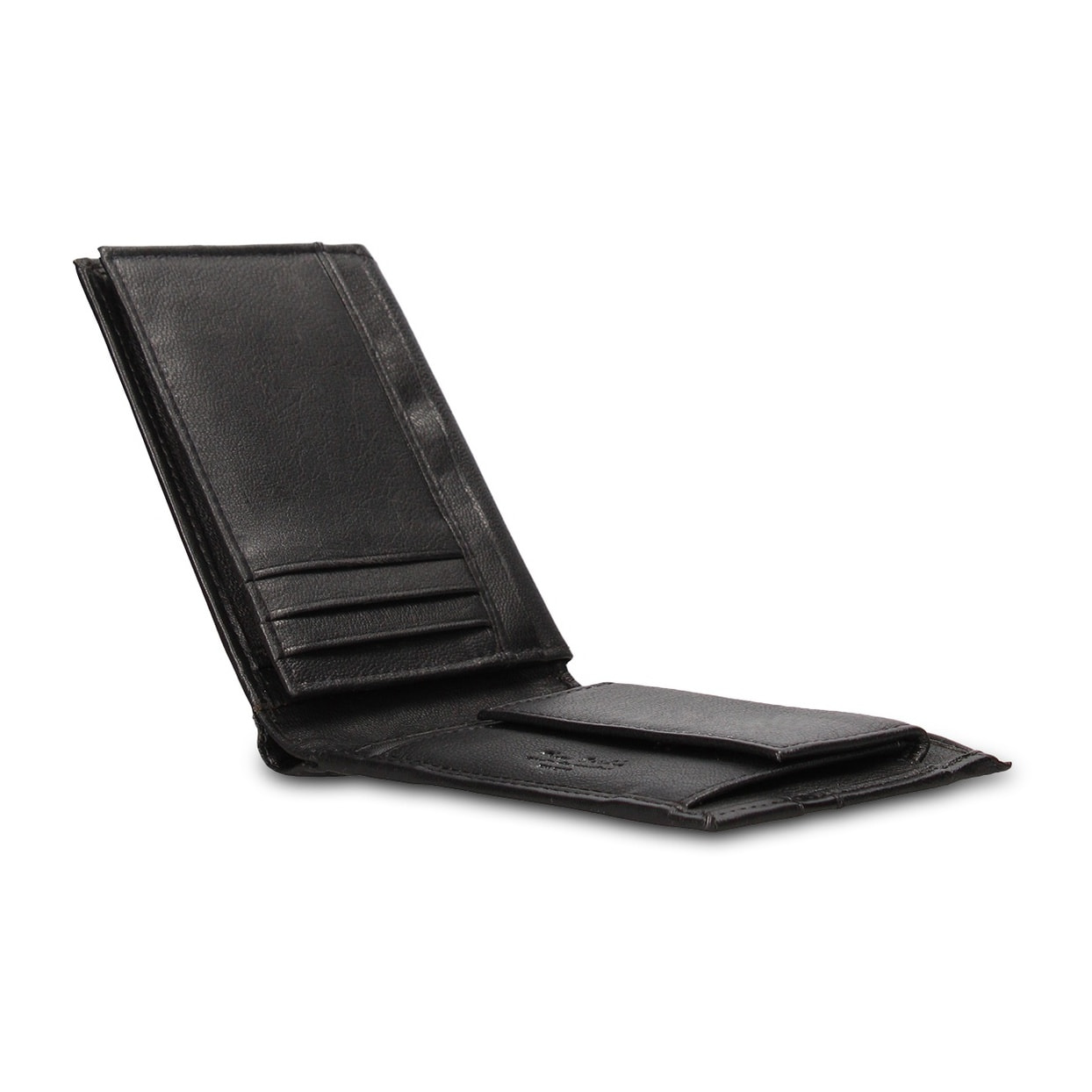 Portafoglio uomo vera pelle - Modello Ebeno - Casual - 12.5 x 9.0 x 2.0 cm