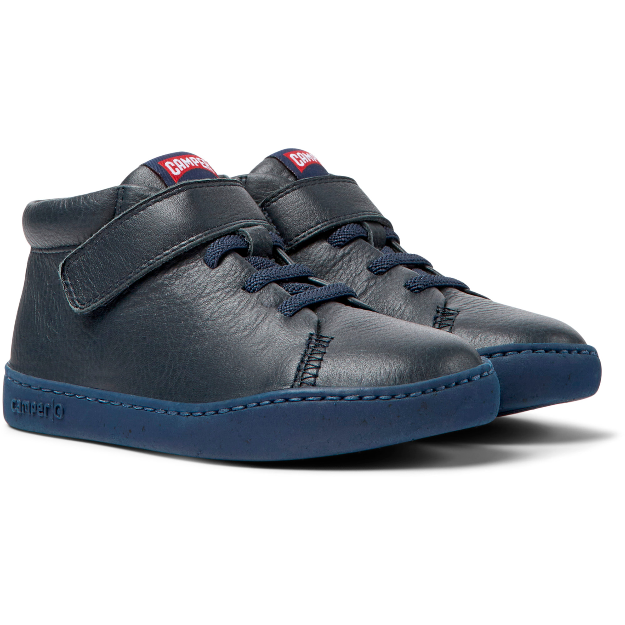 Botines - CAMPER Peu Touring - Azul - Cuero liso