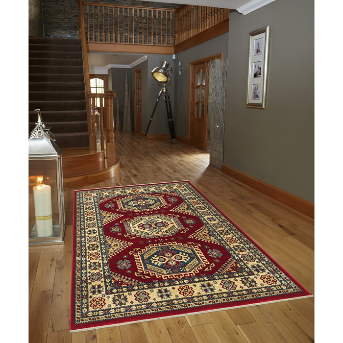 Tappeto Orientale Disegno Persiano Rosso