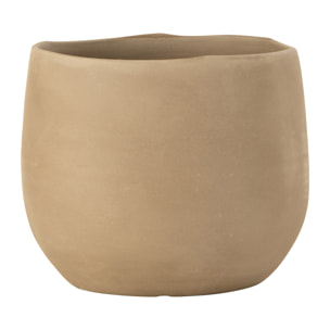 J-Line Cachepot Uni Ceramique Beige Large