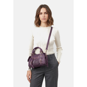 Borsa a spalla da donna - Modello Erisia - Vera pelle - 25.0 x 15.0 x 10.0 cm