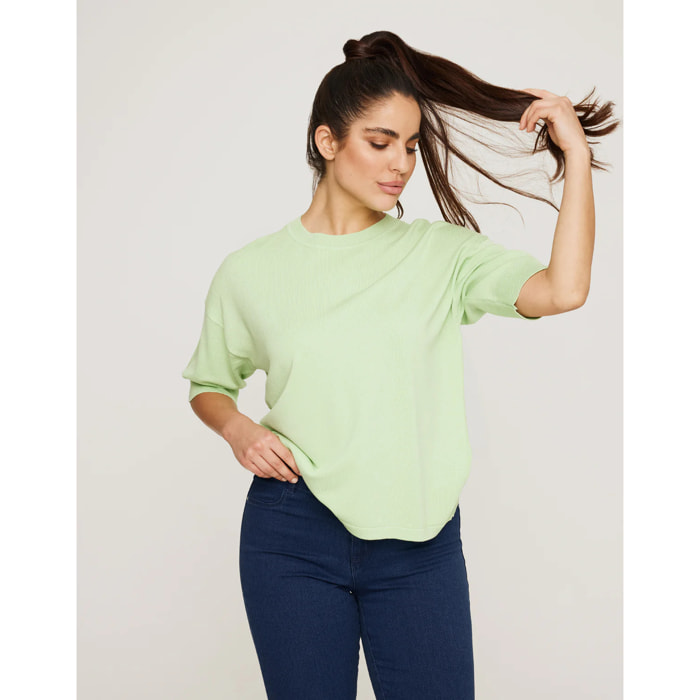 Jersey Manga Corta Verde Claro - Krekla