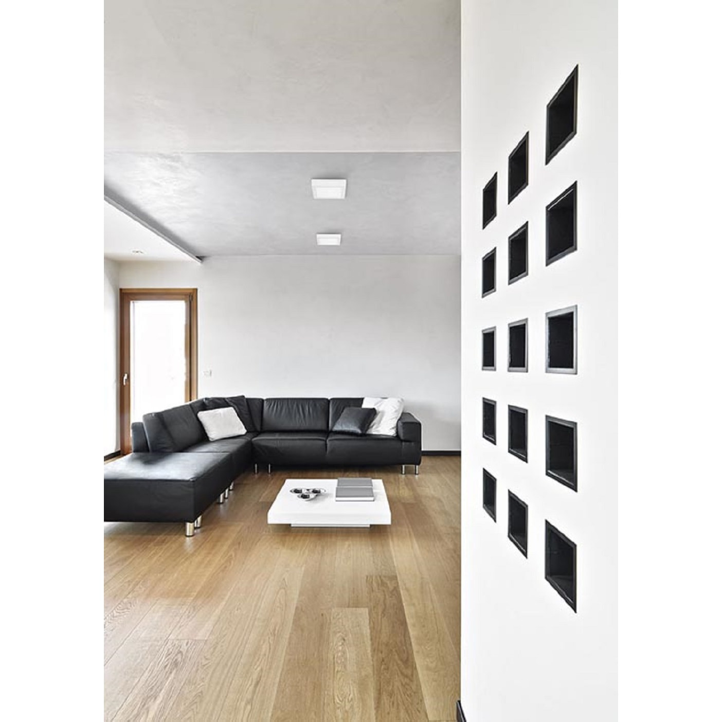 Forlight Plafon Ip23 Easy Square Surface 170Mm Led 10W 3000K Blanco 874Lm