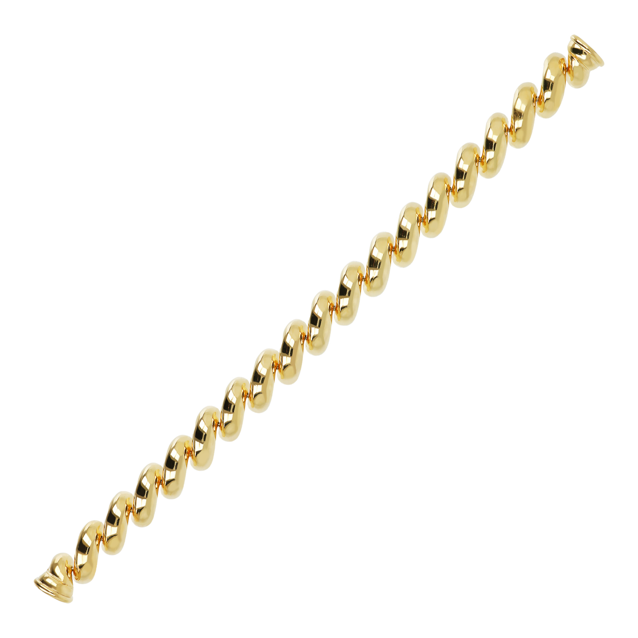 Bracciale Maglia San Marco in Argento 925 placcato Oro giallo 18Kt