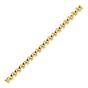 Bracciale Maglia San Marco in Argento 925 placcato Oro giallo 18Kt