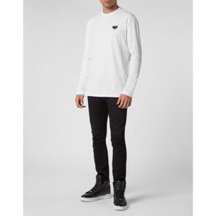 PHILIPP PLEIN Camiseta de cuello redondo y manga larga