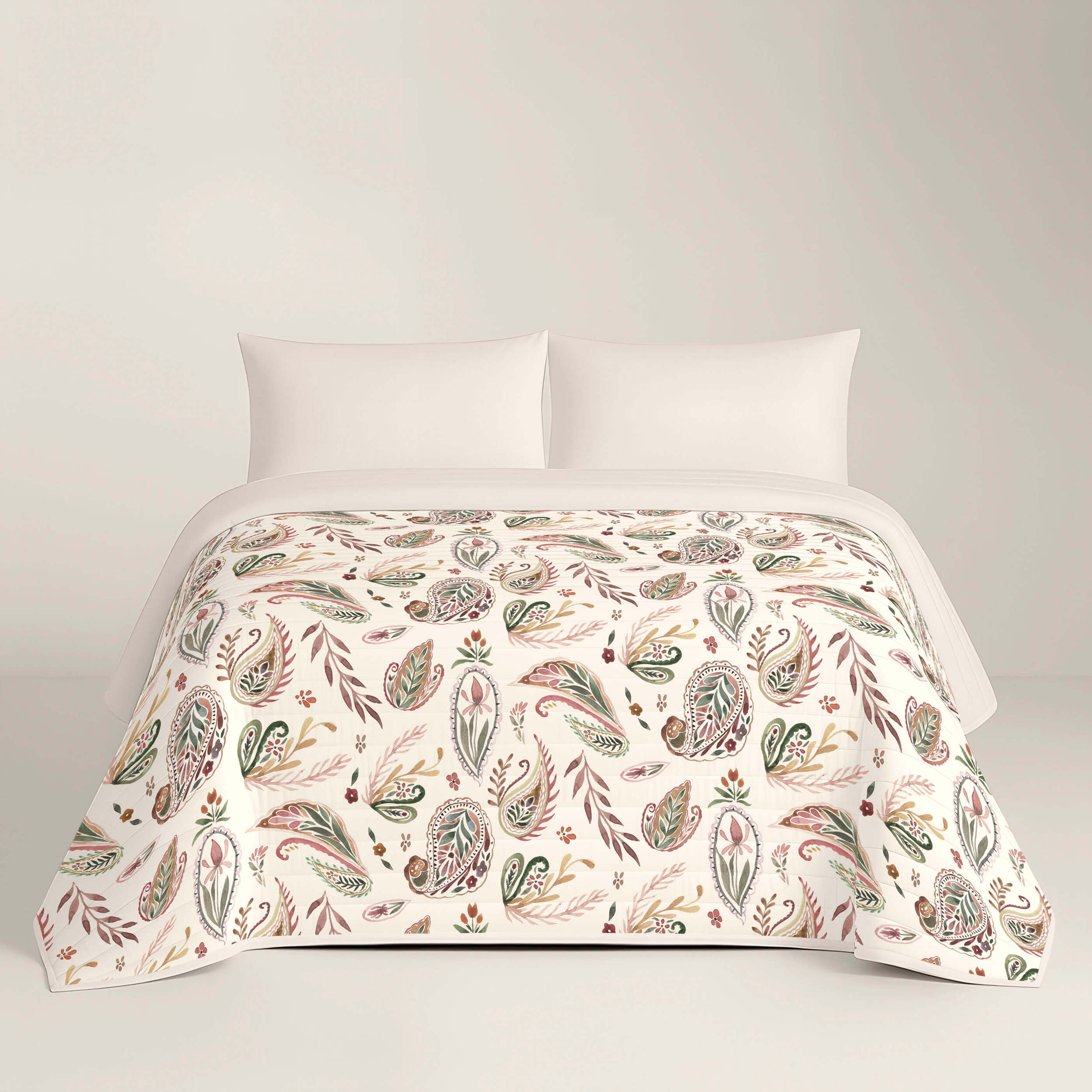 Colcha Bouti Estampada - 2/3 Piezas - 100% Poliéster - Microfibra - 70 gr/m² - Ashley