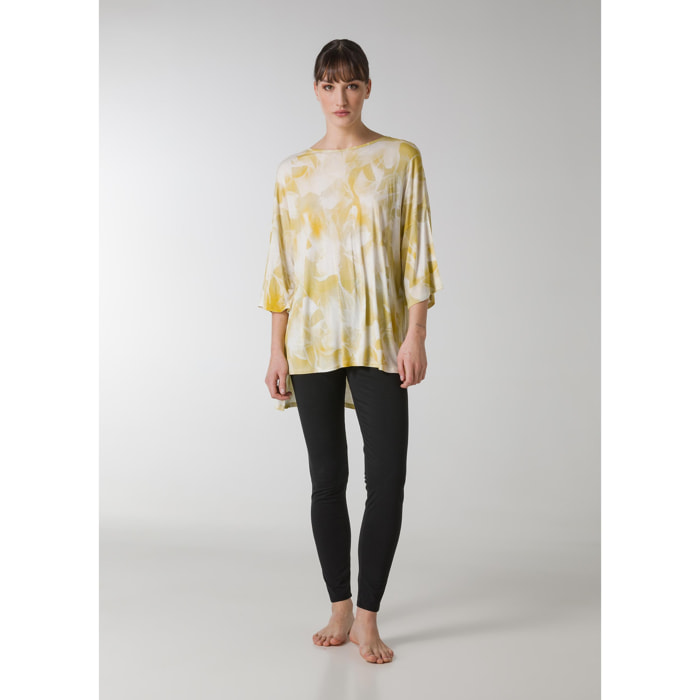 DEHA - T-shirt ALLOVER OVERSIZE T-SHIRT in Viscosa per donna