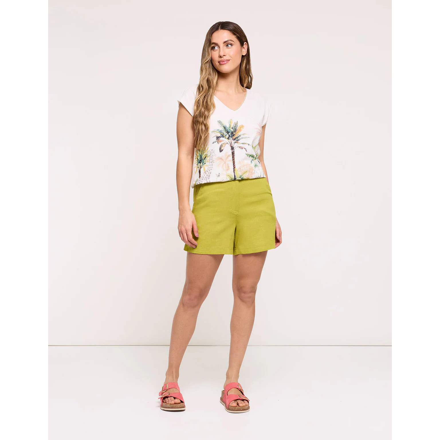 Camiseta Manga Corta Beige - Elarka