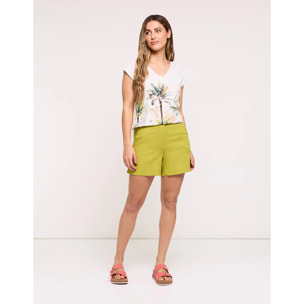 Camiseta Manga Corta Beige - Elarka