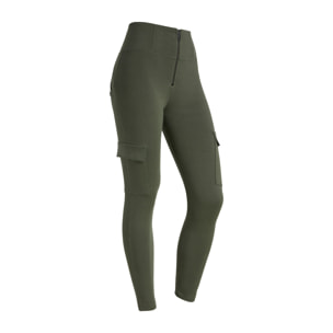 Pantaloni push up WR.UP® in jersey con tasche cargo