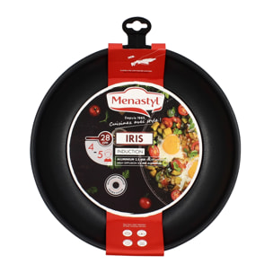 Wok amovible en aluminium 28cm - tous feux IRIS ALU