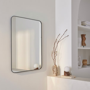 Miroir rectangulaire acier  HAROLD