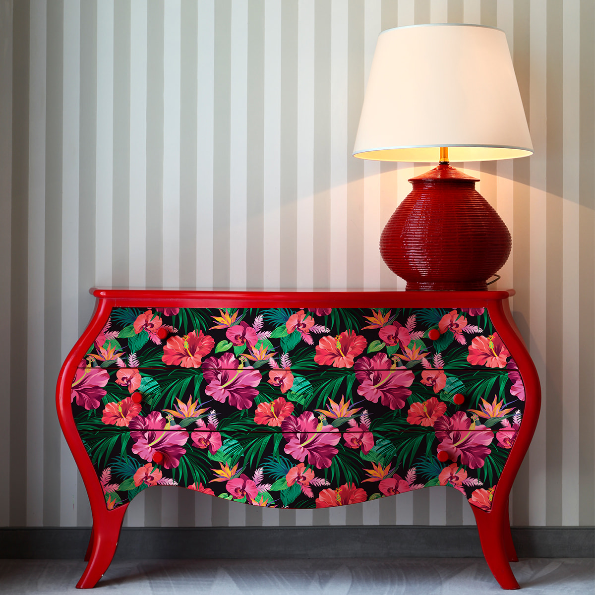 Sticker meuble tropical kittinan 40 x 60 cm