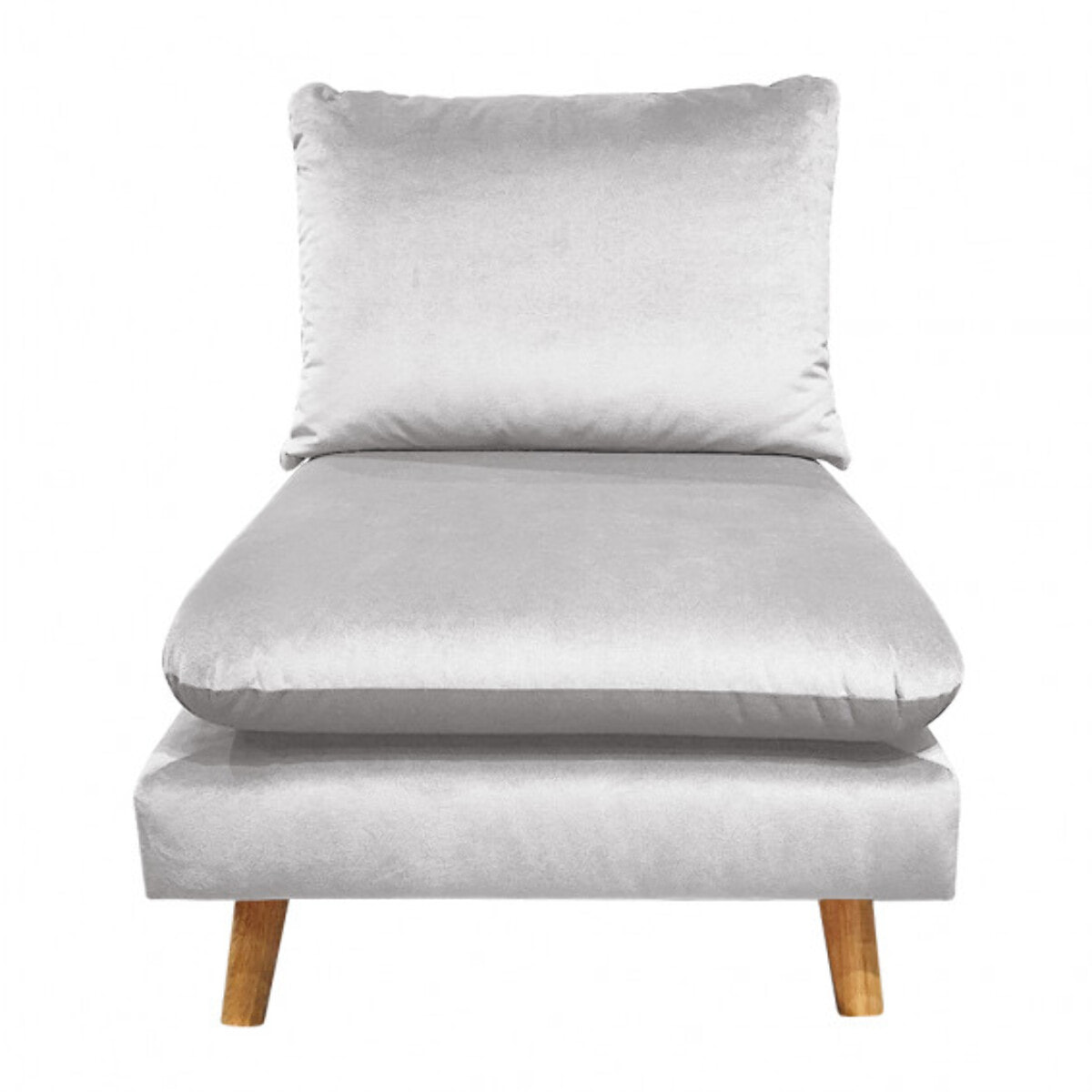 Chauffeuse en tissu velours pour canapé modulable - GARY