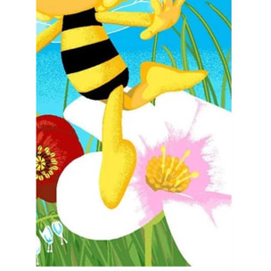 Tapis enfant Maya l'abeille