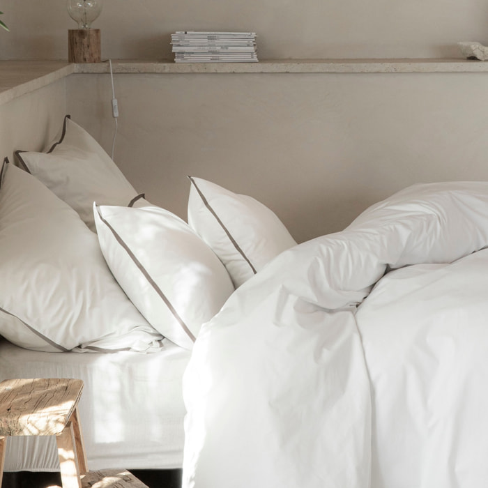Housse de couette en percale de coton prestige 120 fils, VOLUPTÉ PURE