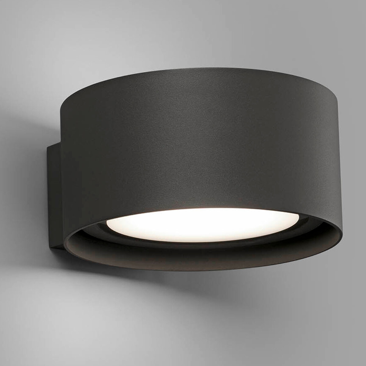 QUART LED Lámpara aplique gris oscuro