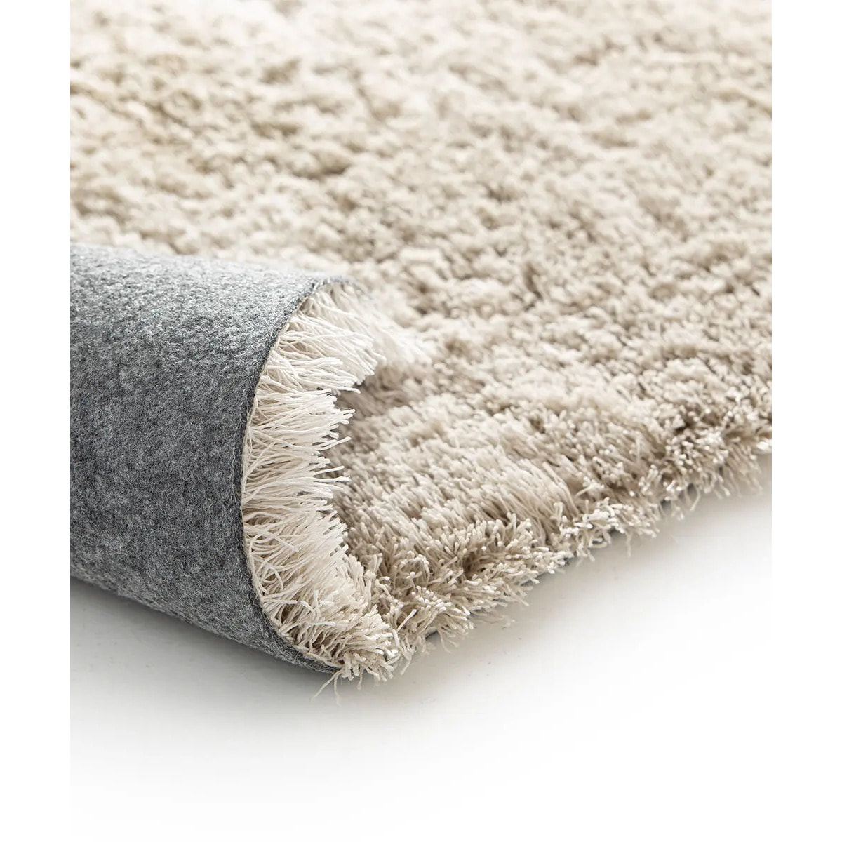 Tappeto shaggy salotto soggiorno crema