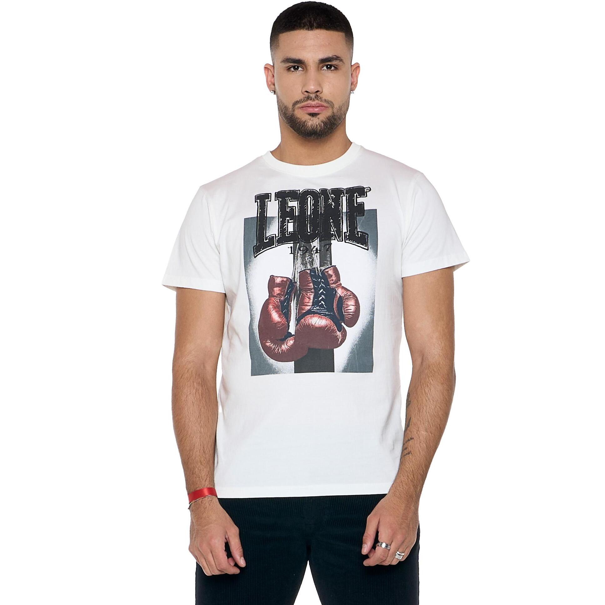 Camiseta de hombre de manga corta con estampado de guantes "Celebated"
