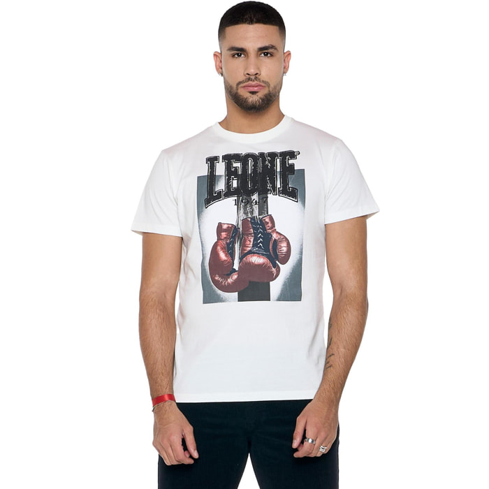 Camiseta de hombre de manga corta con estampado de guantes "Celebated"
