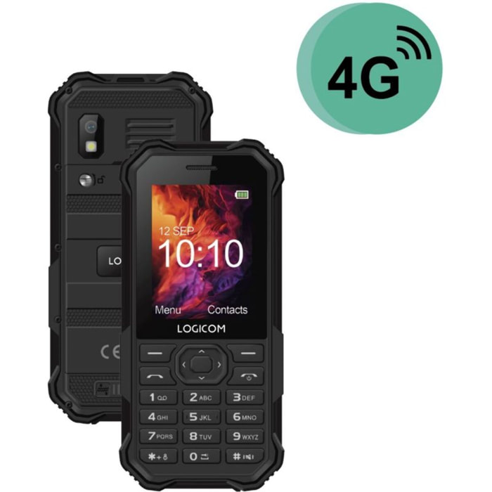 Téléphone portable LOGICOM Xtrem Noir 4G