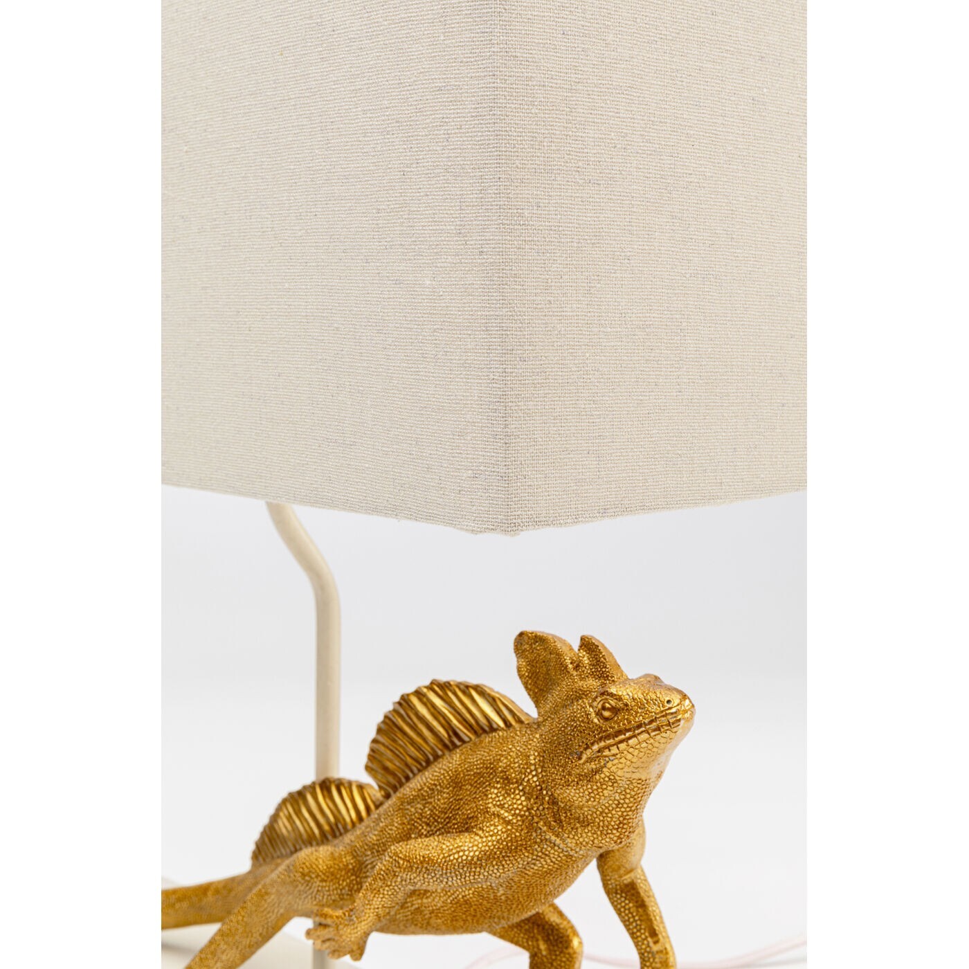 Lampe iguane doré Kare Design