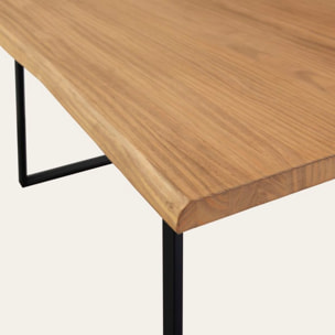 Table à manger Atlas -bois massif d'araucaria-couleur lixa 180 x 75 x 90 cm