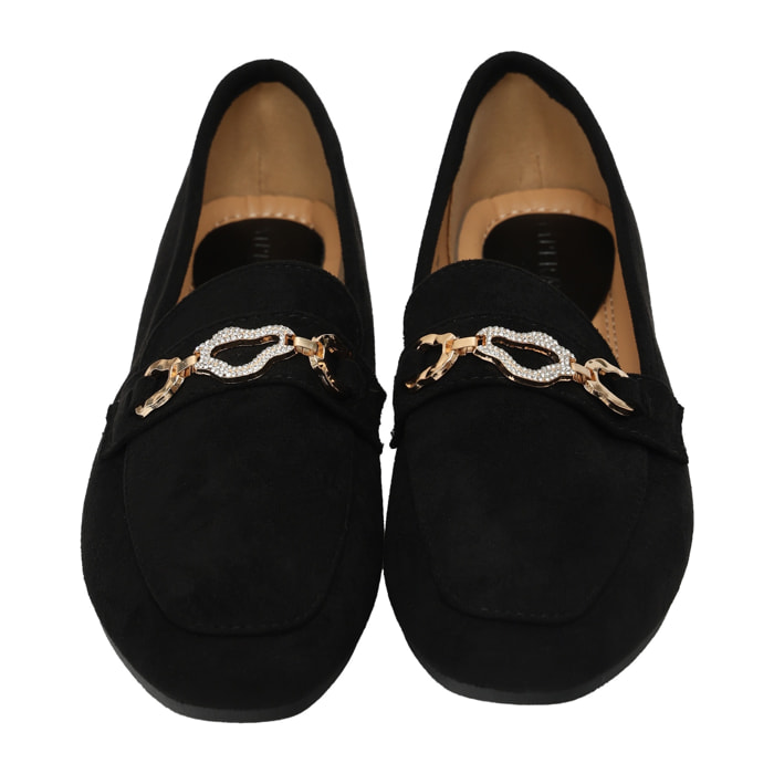 Mocassini con accessorio - tacco 1,0 cm