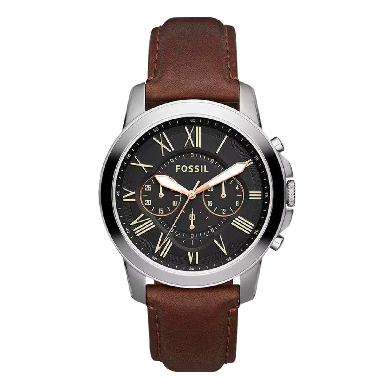 Reloj Fossil FS4813 Hombre Analogico Cuarzo con Correa de Cuero