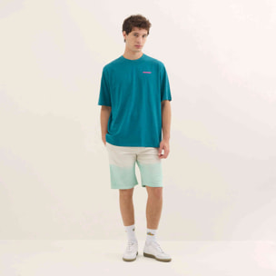 Camiseta Estilo Urbano Oversize Algodón Orgánico Azul Ocean STREETWEAR T-SHIRT OCEAN