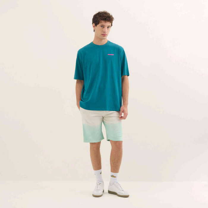 Camiseta Estilo Urbano Oversize Algodón Orgánico Azul Ocean STREETWEAR T-SHIRT OCEAN