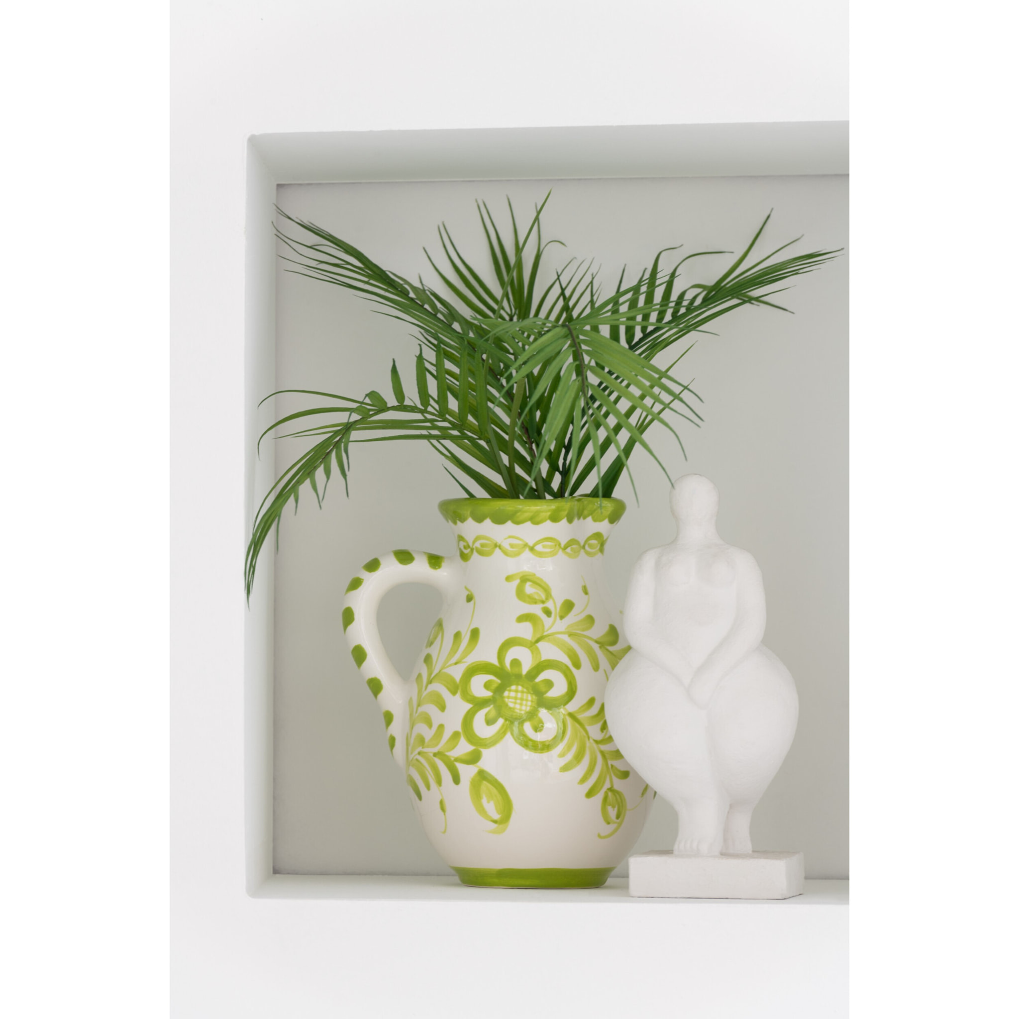 J-Line décoration Figurine Moderne Venus - ciment - blanc - 2 pièces