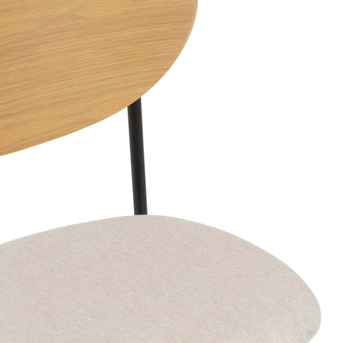 Lot de 2 Chaises de bureau "Jaisa" beige