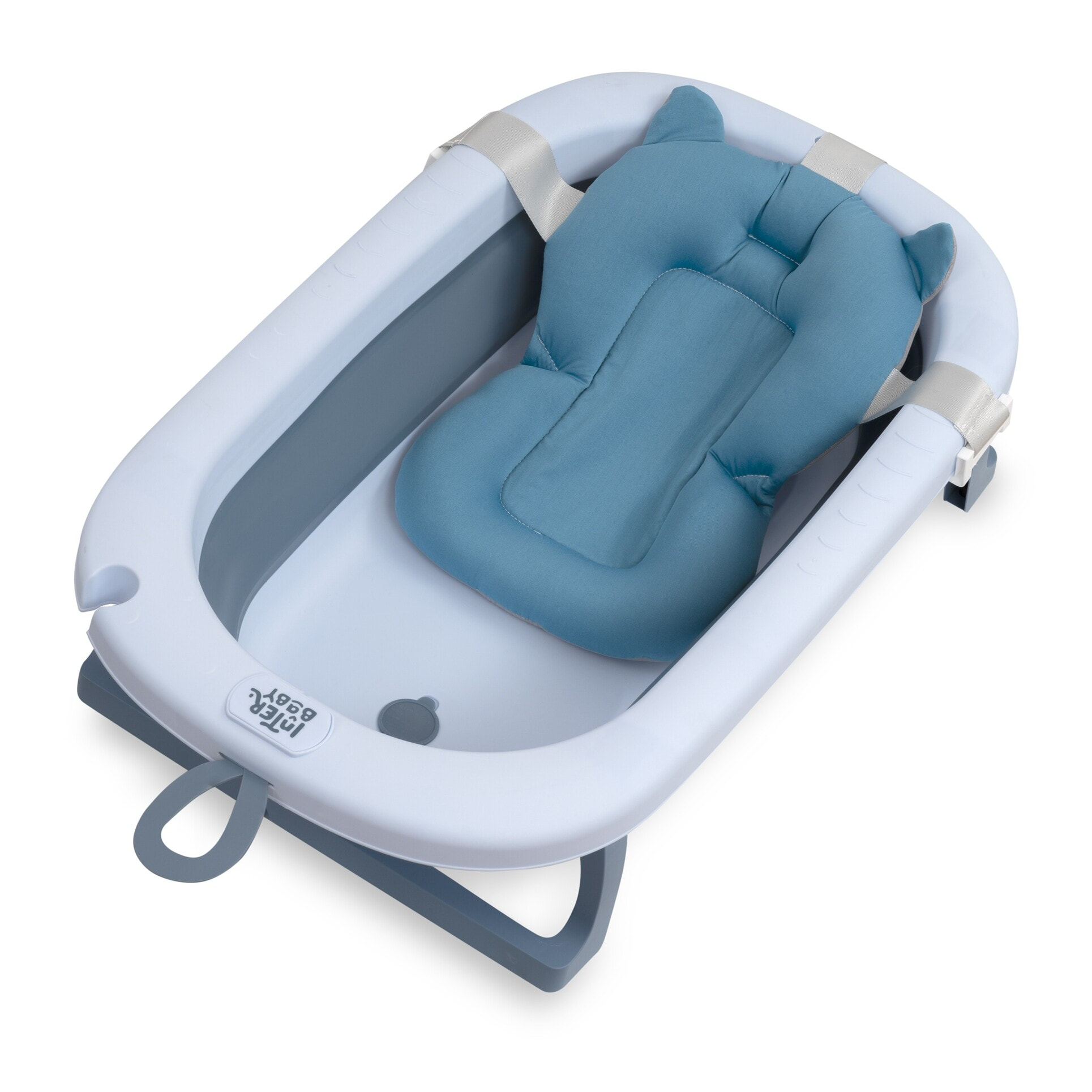 Bañera para Bebé Plegable con Cojín Reductor Ajustable