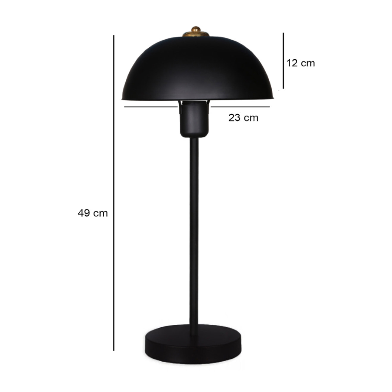 FOREST Lampe de table champignon vert 35cm