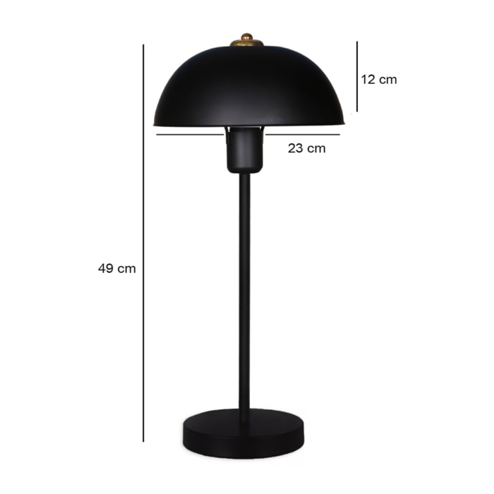 FOREST Lampe de table champignon vert 35cm